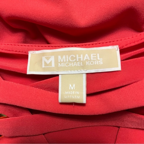 MICHAEL MICHAEL KORS Blouse with bell sleeves women’s size medium orange - Picture 7 of 8